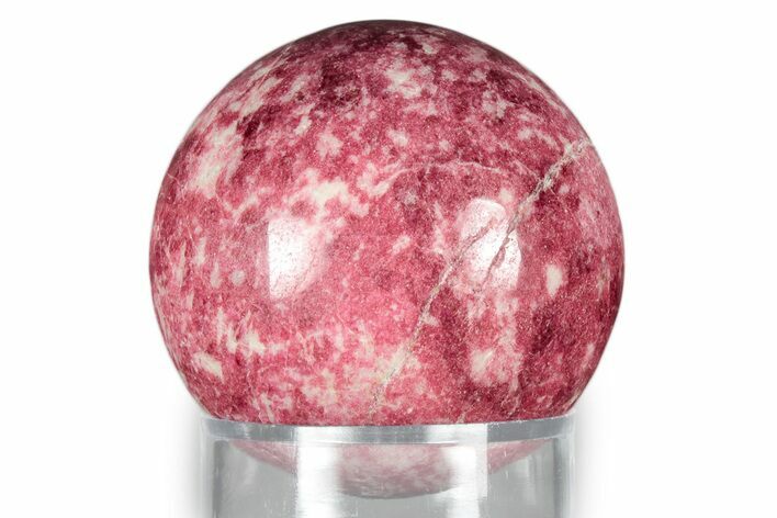 Hot-Pink, Polished Thulite Sphere - Trondheim, Norway #343928